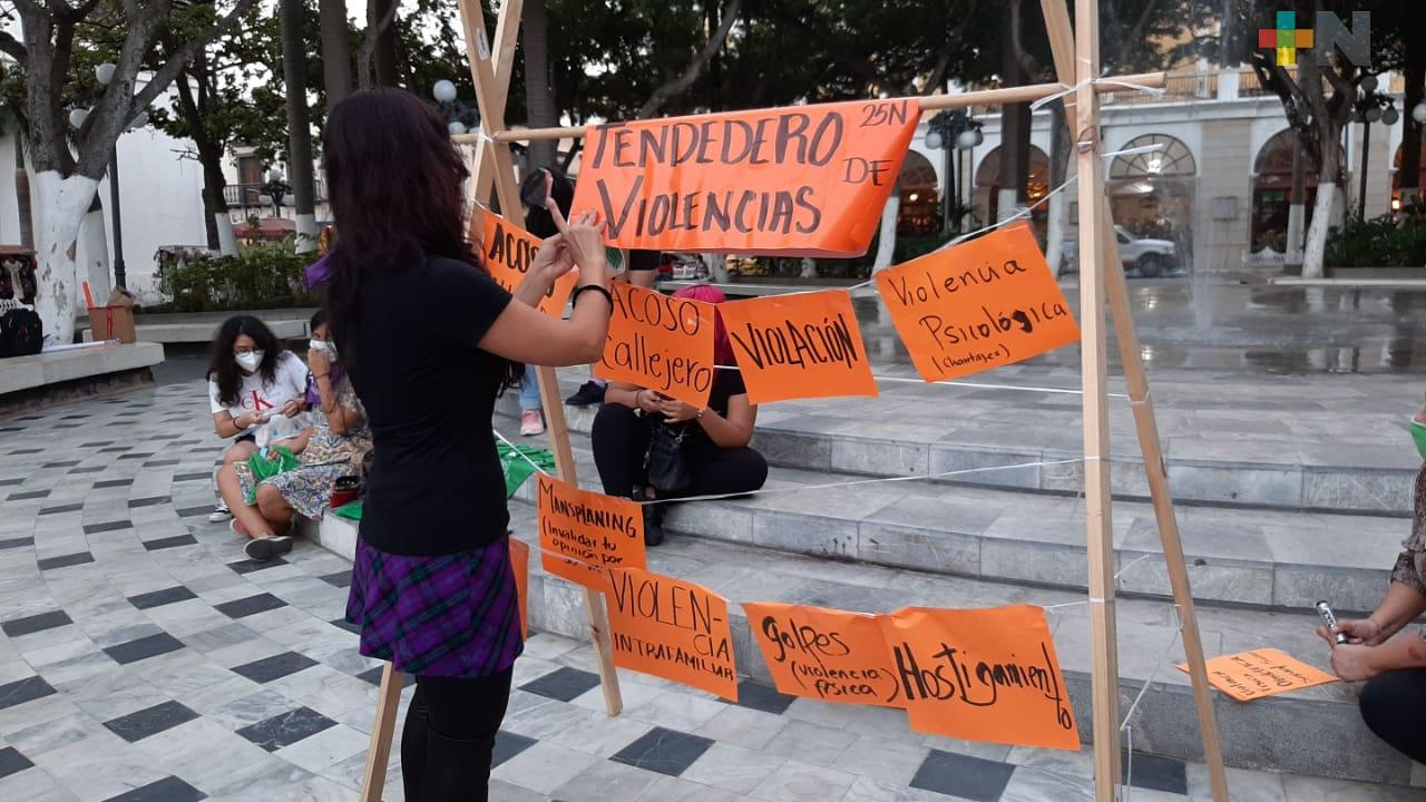 Colocan tendedero de acoso en el puerto de Veracruz