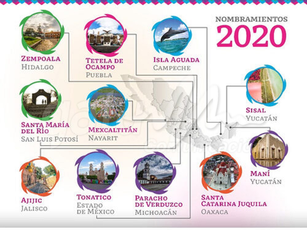 Anuncia Secretaría de Turismo once nuevos Pueblos Mágicos
