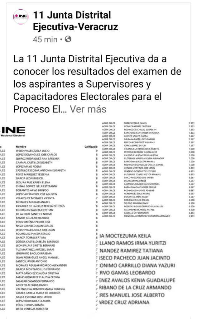 Publicaron resultados de exámenes para aspirantes a Supervisores y