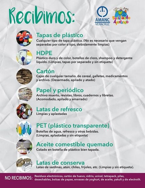 AMANC organiza campaña de recolección de material reciclable para recaudar fondos