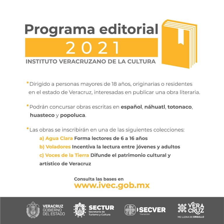 Emitió IVEC Convocatoria de Publicaciones 2021