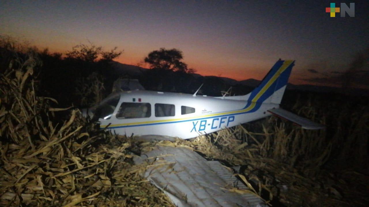 Cae avioneta en Morelos