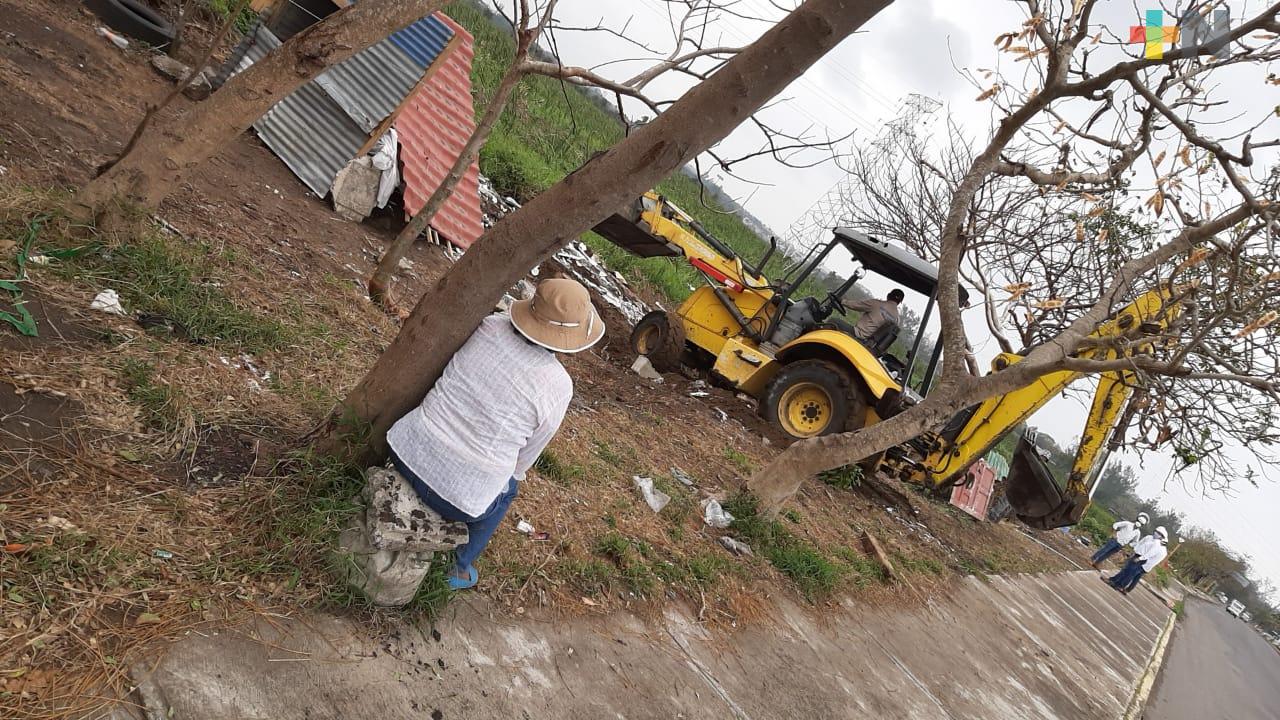 Desalojan nuevamente a personas en Laguna Olmeca