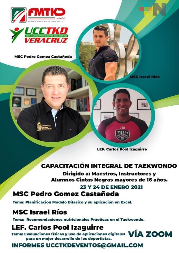Realizarán Capacitación Integral Taekwondo 2021 en el Estado
