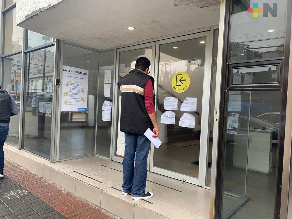 Sucursal de Banamex del centro de Coatzacoalcos se mantendrá cerrada para prevenir contagios de coronavirus
