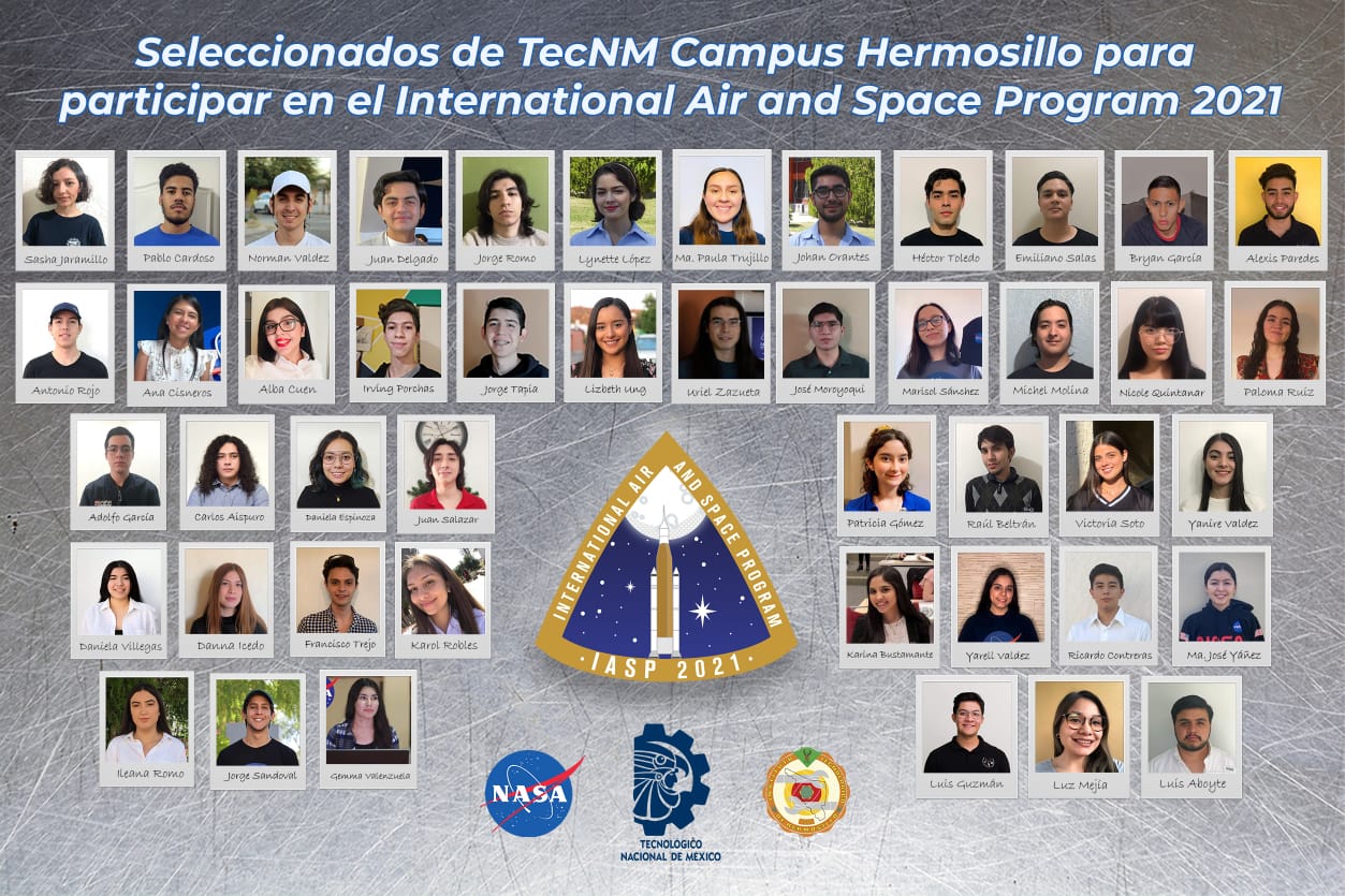 Seleccionan a 46 estudiantes del TecNM para cursos de entrenamiento y operaciones de la NASA