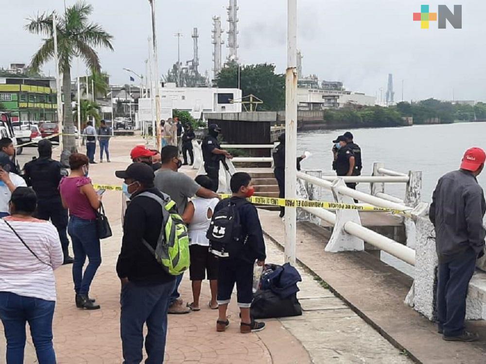 En río Coatzacoalcos, encontraron sin vida cuerpo de pescador desaparecido
