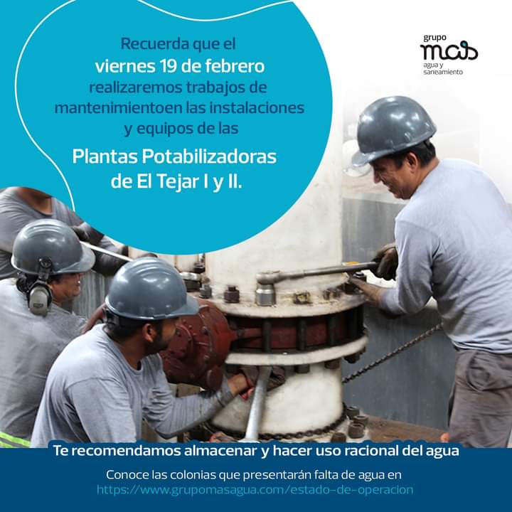 Piden almacenar agua en Veracruz y Medellín; darán mantenimiento a plantas potabilizadoras