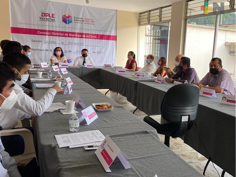 Instalaron el séptimo Consejo Distrital Electoral en Martínez de la Torre