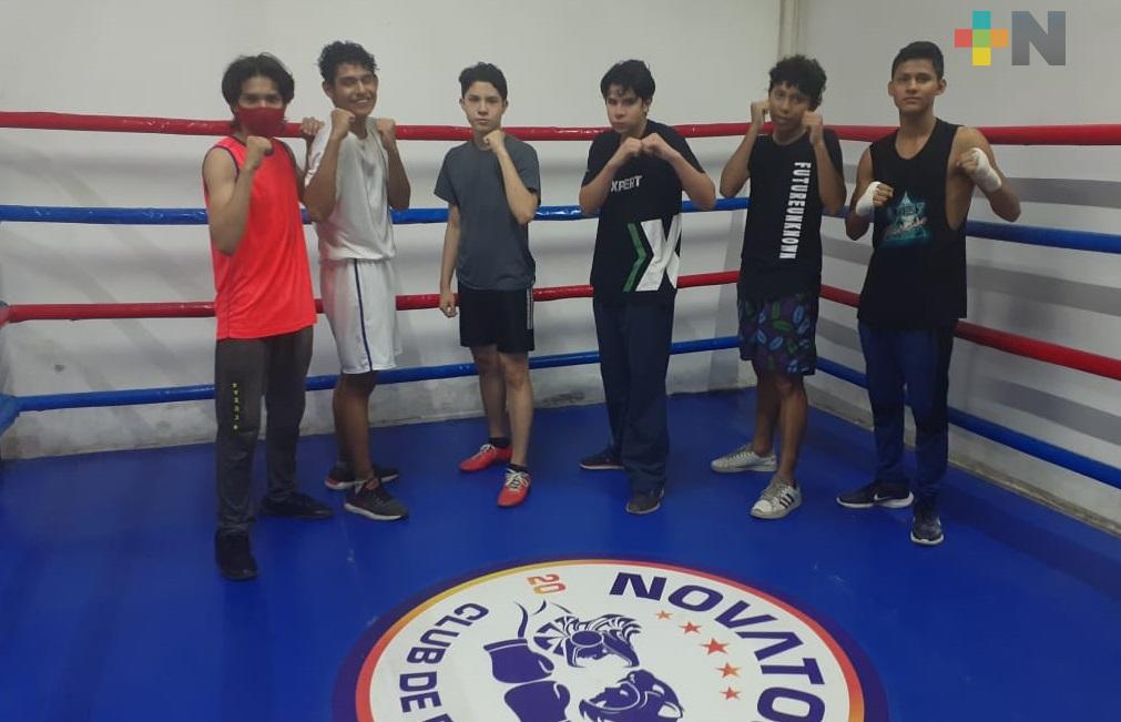 Boxeadores del Gimnasio «Novatos» siguen su preparación