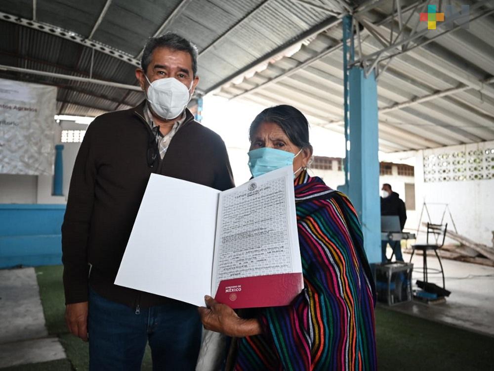 Registro Agrario Nacional da certidumbre a ejidatarios con intención de legalizar tierras en Tantoyuca