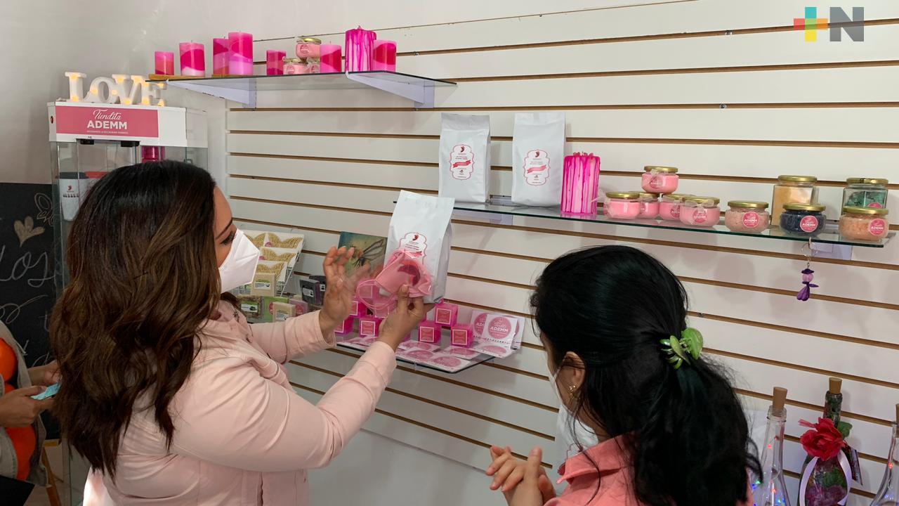 Tiendita ADEMM muestra productos de mujeres artesanas y emprendedoras