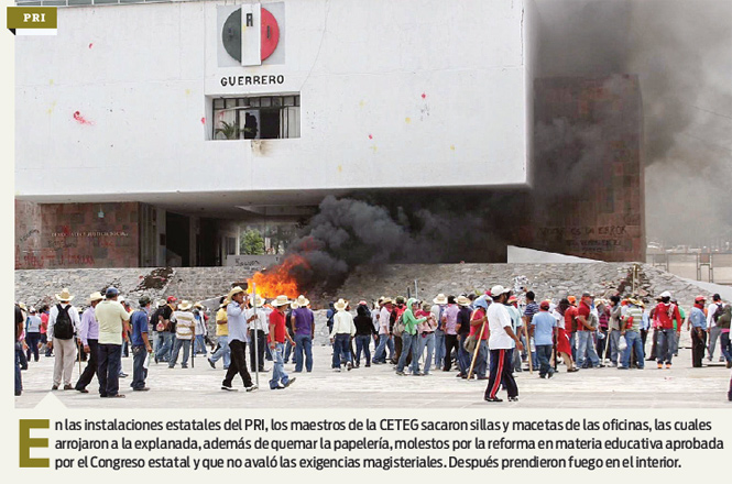 Incendian Guerrero; destruyen sedes locales de partidos políticos