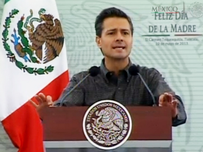 Mejorar calidad de vida, el mejor regalo a las madres: Peña Nieto