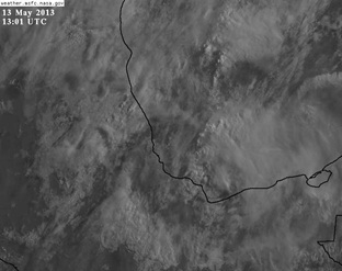 Domina cielo nublado con lluvias moderadas a fuertes