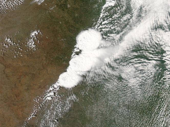 ¿Cómo se vio el poderoso tornado de Oklahoma desde el espacio?