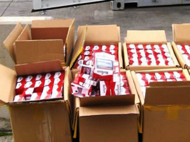 Desmantelan red internacional de tráfico de tabaco