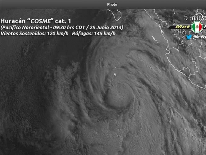 ‘Cosme’ se fortalece al suroeste de México; se convierte en huracán