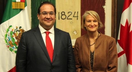 Se reúne Javier Duarte con Embajadora de Canadá en México