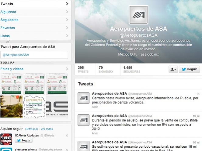 Suspenden dos vuelos en Aeropuerto de Puebla por caída de ceniza