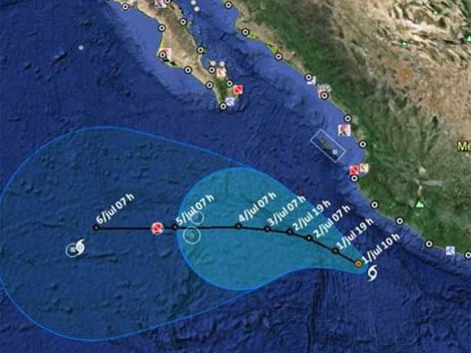 Tormenta tropical ‘Dalila’ provocará lluvias fuertes en Jalisco y Colima