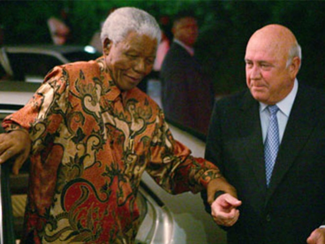 Último líder sudafricano del ‘apartheid’, también enfermo