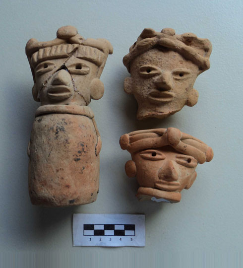 Piezas halladas en asentamiento prehispánico de Jáltipan se exhibirán en museo itinerante