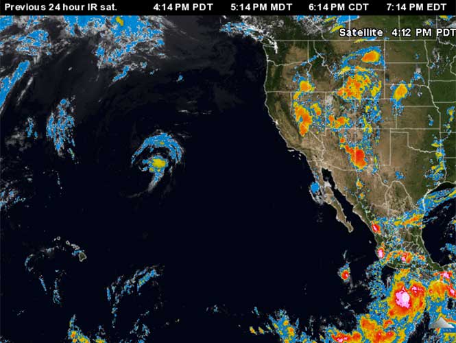 Tormenta Erick se intensifica y se desplaza por las costas de Guerrero