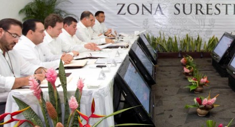 Participa Javier Duarte en la reunión de la Comisión de Seguridad Región Sur-Sureste