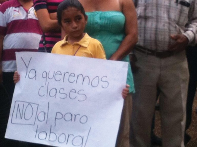 Paro magisterial en Tabasco deja sin clases a 540 mil alumnos