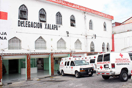 La delegación Xalapa de la Cruz Roja Mexicana continúa la colecta de víveres para donar a los damnificados
