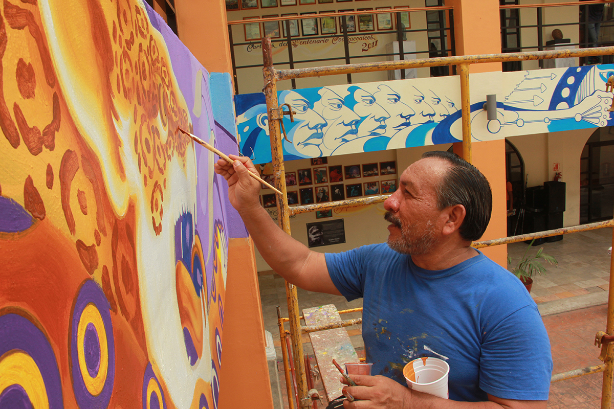 Coatzacoalcos contará con uno de los murales más grandes, realizado por el reconocido pintor Jesús Antonio Pérez “Eguan”