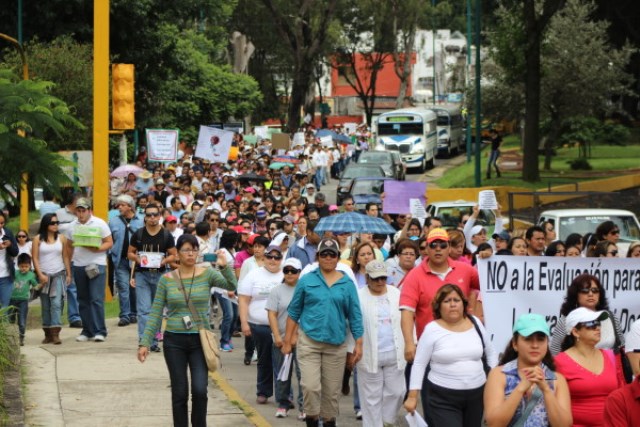 Una denuncia del magisterio en Xalapa