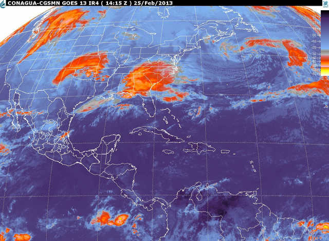 El Servicio Meteorológico Nacional dio a conocer que para la temporada 2013-2014 se pronostican entre 52 y 64 frentes fríos