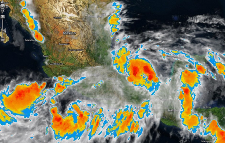 NASA capta imágenes de los Huracanes ‘Ingrid’ y ‘Manuel’