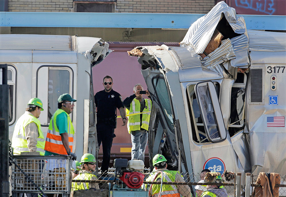 Choque de trenes en Chicago deja alrededor de 50 heridos