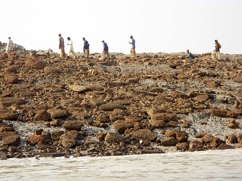 La isla que ‘nació’ tras el sismo en Pakistán