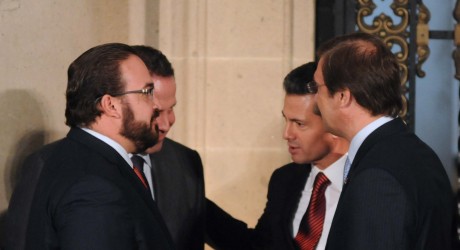 Asiste Javier Duarte a encuentro del Presidente Enrique Peña Nieto con Primer Ministro de Portugal