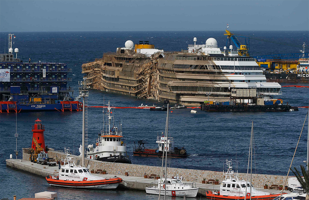 Hallan a uno de los desaparecidos en naufragio del Concordia