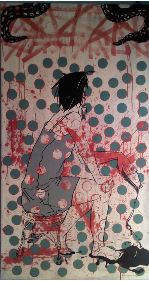 “Trazos y trozos”, pintura abstracta y figurativa
