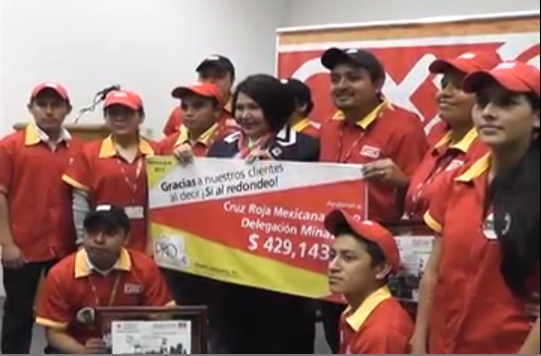 Reciben cheque por más de 429 mil pesos Cruz Roja Minatitlán para rehabilitar su inmueble