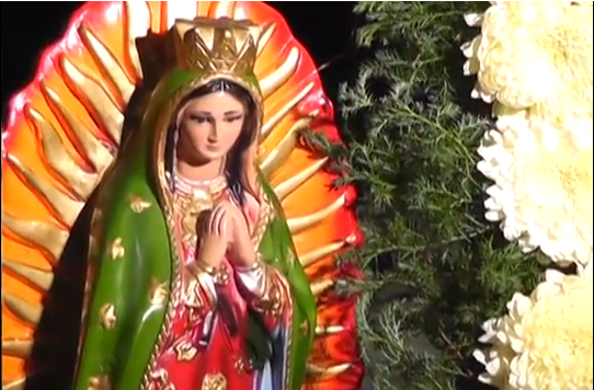 Celebran las mañanitas a la virgen morena en Coatzacoalcos