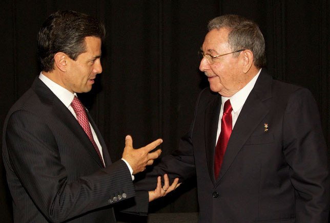 Peña Nieto y Raúl Castro se entrevistarán en Cuba