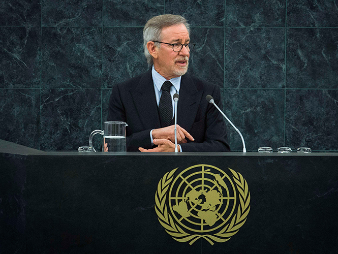 Spielberg conduce los ‘Viajes a través del Holocausto’ en la ONU