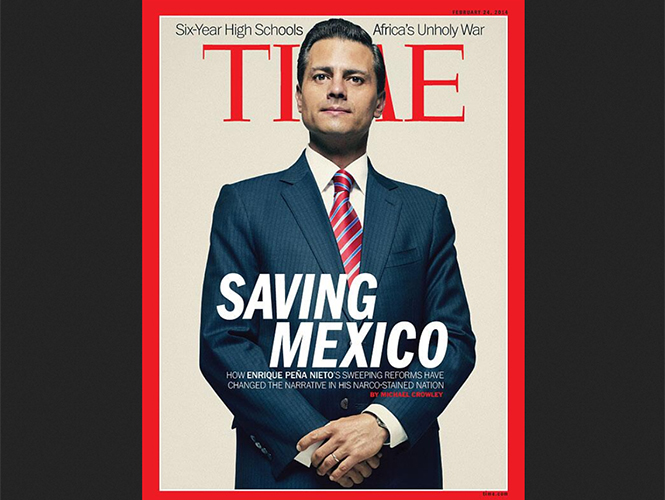 Time dedica portada a Presidente Peña Nieto en su edición de febrero