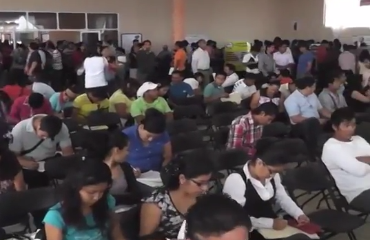 Se realiza en Coatzacoalcos la primera Feria Nacional del Empleo en el año.