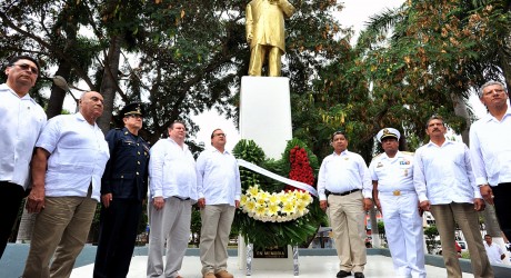 Destaca el gobernador Javier Duarte visión del Benemérito de las Américas