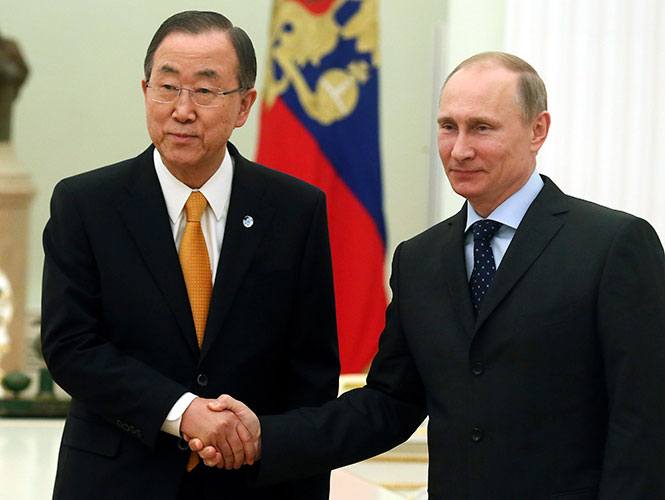 Ban Ki-moon expresa preocupación por situación en Ucrania y Rusia