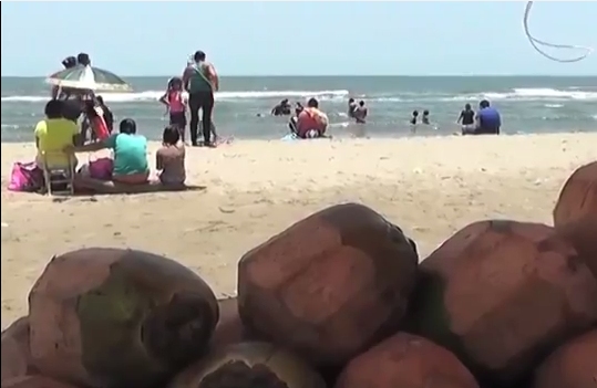 Coordinación contra riesgos sanitarios operativo instalados playas zona sur.