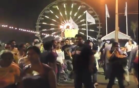 Durante las noches también se tuvo visitantes en la Expo Feria Coatza 2014.